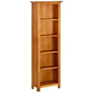 Comparateur de prix : vidaXL Bibliothèque à 5 étagères 45x22x140 cm Bois de chêne massif
