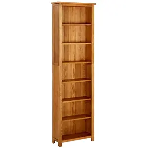 Comparateur de prix : vidaXL Bibliothèque à 7 niveaux 60x22x200 cm Bois de chêne massif