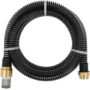 Comparateur de prix : vidaXL Tuyau d'aspiration avec raccords en laiton noir 1,1" 7 m PVC