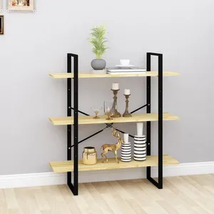 Comparateur de prix : vidaXL Bibliothèque à 3 niveaux 100x30x105 cm Bois de pin massif
