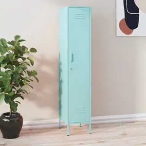 Comparateur de prix : vidaXL Armoire à casiers Vert menthe 35x46x180 cm Acier