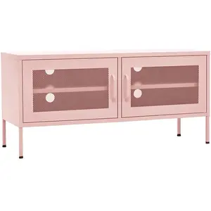 Comparateur de prix : vidaXL Meuble TV Rose 105x35x50 cm Acier