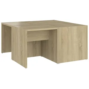 vidaXL Tables basses 4 pcs Chêne Sonoma 33x33x33 cm Aggloméré pas cher