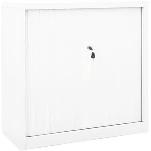 Comparateur de prix : vidaXL Armoire à portes coulissantes Blanc 90x40x90 cm Acier