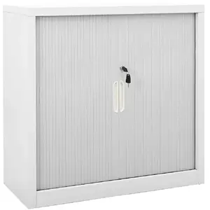 Comparateur de prix : vidaXL Armoire à portes coulissantes Gris 90x40x90 cm Acier