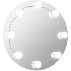 Comparateur de prix : vidaXL Miroir mural avec lampes LED Rond Verre