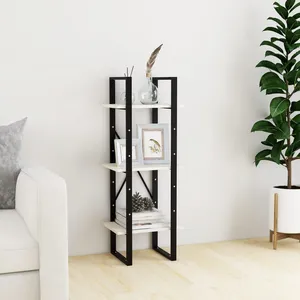 Comparateur de prix : vidaXL Bibliothèque à 3 niveaux Blanc 40x30x105 cm Bois de pin massif