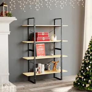 Comparateur de prix : vidaXL Bibliothèque à 4 niveaux 100x30x140 cm Bois de pin massif