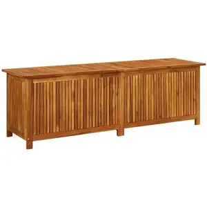 Comparateur de prix : vidaXL Boîte de rangement de jardin 175x50x58 cm Bois d'acacia solide
