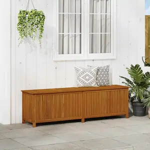 Comparateur de prix : vidaXL Boîte de rangement de jardin 200x50x58 cm Bois d'acacia solide