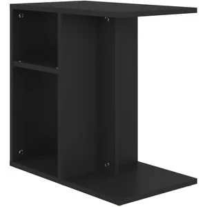 Comparateur de prix : vidaXL Table d'appoint Noir 50x30x50 cm Bois d’ingénierie 803021