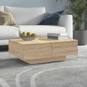 vidaXL Table basse Chêne sonoma 90x60x31 cm Aggloméré pas cher