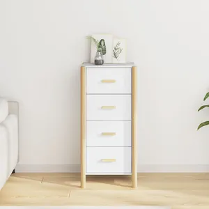 vidaXL Meuble TV suspendu Blanc 60x30x30 cm pas cher