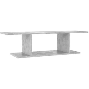 vidaXL Meuble TV mural Gris béton 103x30x26,5 cm pas cher