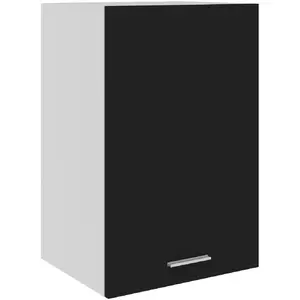 Comparateur de prix : Vidaxl armoire suspendue noir 39,5x31x60 cm bois d'ingénierie 801253