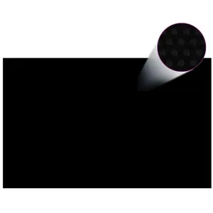 Comparateur de prix : vidaXL Couverture de piscine rectangulaire 800x500 cm PE Noir