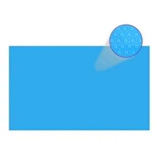 vidaXL Couverture de piscine rectangulaire 500x300 cm PE Bleu