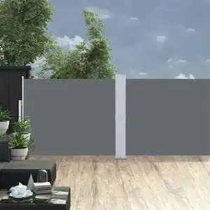 vidaXL Auvent latéral rétractable de patio 140x1200 cm Anthracite pas cher