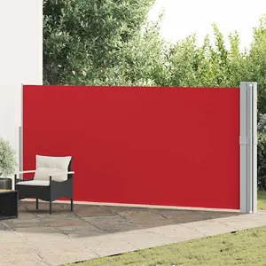 Comparateur de prix : vidaXL Auvent latéral rétractable de patio 170x1200 cm Rouge