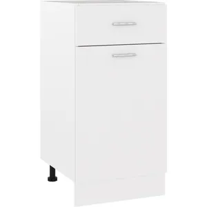 Comparateur de prix : vidaXL Armoire de plancher à tiroir Blanc 40x46x81,5cm Bois ingénierie
