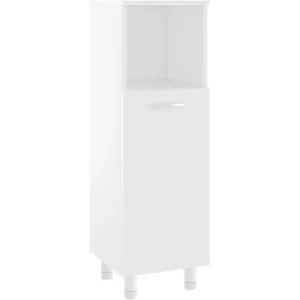 Comparateur de prix : vidaXL Armoire de salle de bain Blanc 30x30x95 cm Aggloméré