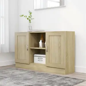 vidaXL Buffet Chêne sonoma 120x30,5x70 cm Aggloméré pas cher