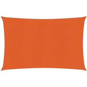 vidaXL Voile d'ombrage 160 g/m² Orange 2x3 m PEHD pas cher