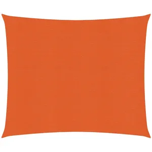 vidaXL Voile d'ombrage 160 g/m² Orange 3,6x3,6 m PEHD pas cher