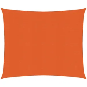 vidaXL Voile d'ombrage 160 g/m² Orange 2,5x2,5 m PEHD pas cher