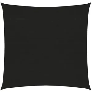 vidaXL Voile d'ombrage 160 g/m² Noir 2x2 m PEHD pas cher