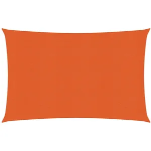 vidaXL Voile d'ombrage 160 g/m² Orange 3,5x4,5 m PEHD pas cher