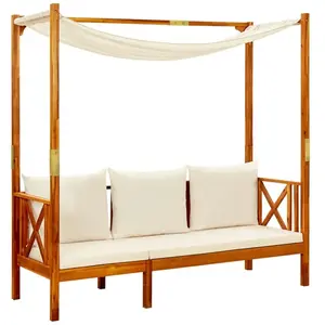 Comparateur de prix : vidaXL Banc de jardin avec auvent Bois d'acacia solide