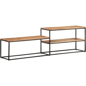 vidaXL Meuble TV 180x30x50 cm Bois d'acacia massif pas cher