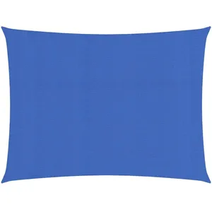 vidaXL Voile d'ombrage 160 g/m² rectangulaire bleu 5x6 m PEHD pas cher