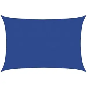 vidaXL Voile d'ombrage 160 g/m² rectangulaire bleu 3,5x5 m PEHD pas cher