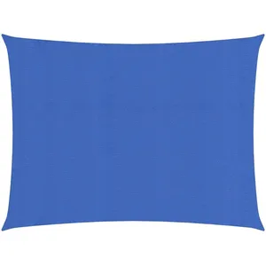 vidaXL Voile d'ombrage 160 g/m² Bleu 2x3 m PEHD pas cher
