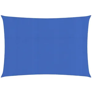 vidaXL Voile d'ombrage 160 g/m² Bleu 2x4 m PEHD pas cher