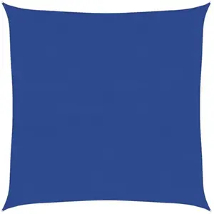 vidaXL Voile d'ombrage 160 g/m² carré bleu 5x5 m PEHD pas cher