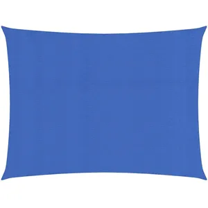 vidaXL Voile d'ombrage 160 g/m² rectangulaire bleu 3x4 m PEHD pas cher