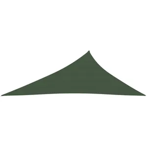 vidaXL Voile d'ombrage 160 g/m² Vert foncé 4x5x6,8 m PEHD pas cher