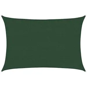 vidaXL Voile d'ombrage 160 g/m² Vert foncé 2,5x3,5 m PEHD pas cher