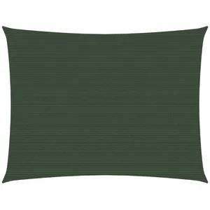 vidaXL Voile d'ombrage 160 g/m² Vert foncé 2x3 m PEHD pas cher