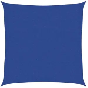 vidaXL Voile d'ombrage 160 g/m² carré bleu 3x3 m PEHD pas cher