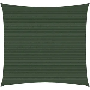 vidaXL Voile d'ombrage 160 g/m² Vert foncé 2,5x2,5 m PEHD pas cher