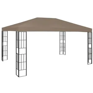 vidaXL Vidaxl Belvédère 4x3 M Taupe pas cher