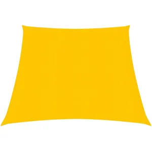vidaXL Voile d'ombrage 160 g/m² Jaune 3/4x3 m PEHD pas cher