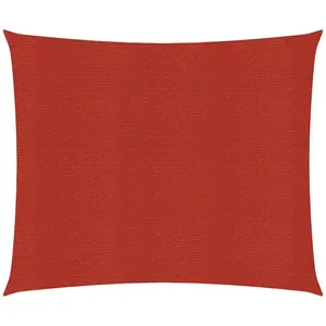 vidaXL Voile d'ombrage 160 g/m² Rouge 3x3 m PEHD