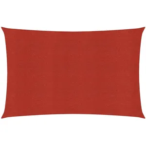 vidaXL Voile d'ombrage 160 g/m² Rouge 2x3 m PEHD pas cher