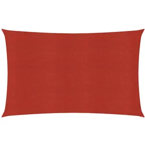 vidaXL Voile d'ombrage 160 g/m² Rouge 2x4 m PEHD pas cher