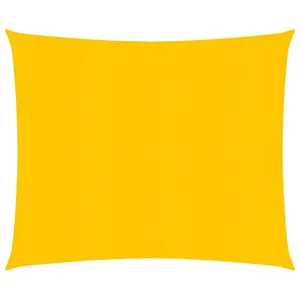 vidaXL Voile d'ombrage 160 g/m² Jaune 3x3 m PEHD pas cher